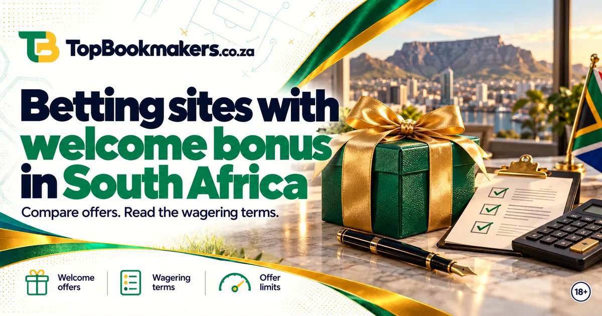 Betting sites with welcome bonus in South Africa